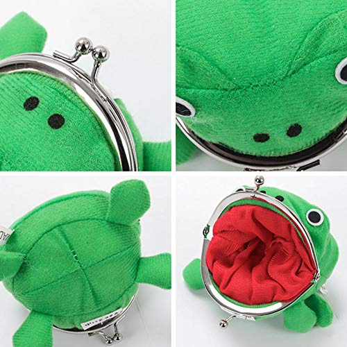 Myuilor Naruto Props Leaf Village， Moneda De La Rana Verde Bolsas De Cosplay Atrezzo Juguete De Felpa del Monedero De Naruto para Amantes Y Cosplay