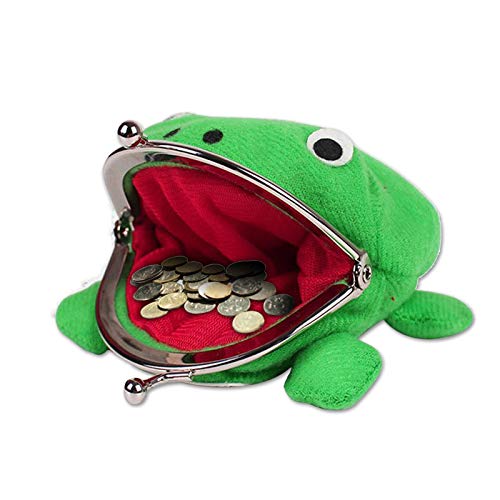 Myuilor Naruto Props Leaf Village， Moneda De La Rana Verde Bolsas De Cosplay Atrezzo Juguete De Felpa del Monedero De Naruto para Amantes Y Cosplay