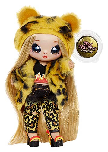 Na Na Na Surprise Set de Juego 3-en-1 JENNEL Bolso en Forma de Jaguar con muñeca de Tela de edición Limitada con Vestido Exclusivo y más-Coleccionable-para niños a Partir de 5 años, Color (575696OC)