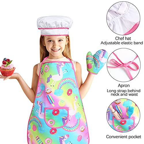Nabance Juguetes de Cocina para Niños Accesorios,37 Piezas Juego de Cocina para Chef, Set de Tarta Casera Niños, con Delantal y Gorro de Cocinero, Folleto de Recetas,, Cumpleaños