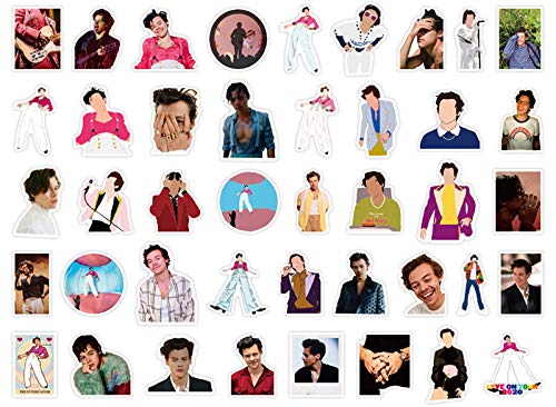 NEITWAY Calcomanías (100 pcs) Pegatinas de Vinilo, del Cantante de Pop Harry Styles, Diseño de Dibujos Animados Y Graffiti,para Ordenador Portátil Skateboard Maleta Guitarra Moto Coche Bicicleta