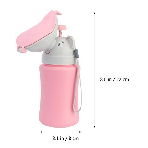 NUOBESTY bebé niña Orinal de Coche Conveniente Inodoro de Coche Orinal Botella orinar Herramienta Inodoro de Emergencia para Viajes y Camping Taza de Entrenamiento de PIS