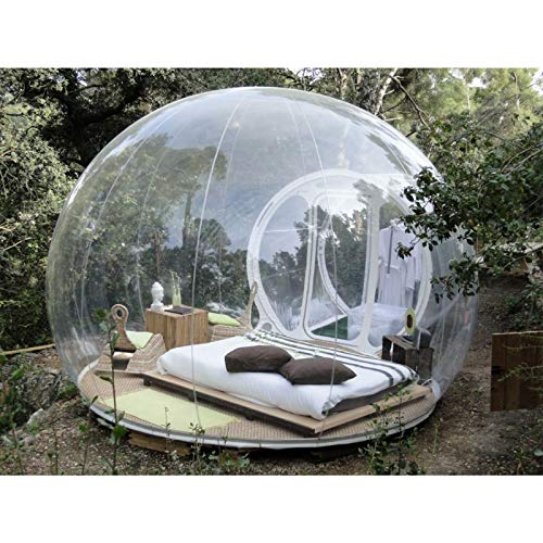 Oaimmk Casa Burbujas Transparente Hotel Inflable para Exteriores 3 m Diámetro con Inodoro, Tienda Burbujas Inflable Casa de Burbujas Panorámica 360 ​​°, con Secador de Pelo