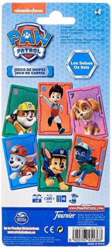 Patrulla Canina- Paw Patrol Baraja Infantil, Multicolor (Naipes Heraclio Fournier 1034794)
