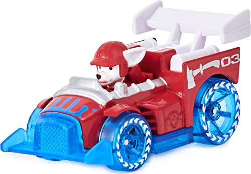 PAW PATROL with Vehicle, Scale True Metal Ultimate Fire Rescue Track Set con Exclusivo Marshall Die-Cast Vehículo, Escala 1:55, Color Gris (Spin Master 6058363)