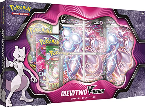 Pokémon | Mewtwo / Greninja / Zacian V Union Box | Juego de Cartas | Edades 6+ | 2 Jugadores | Más de 10 Minutos de Tiempo de Juego