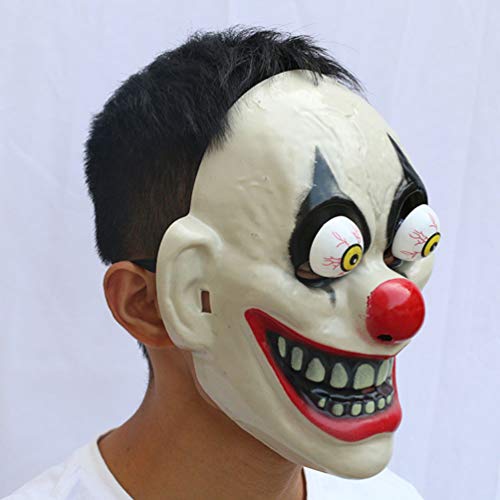 PRETYZOOM Máscara de Halloween Máscara de Payaso de Látex de Halloween Horrible Plástico Nariz Roja Payaso Máscara de Airsoft Sombreros para Disfraces Carnaval