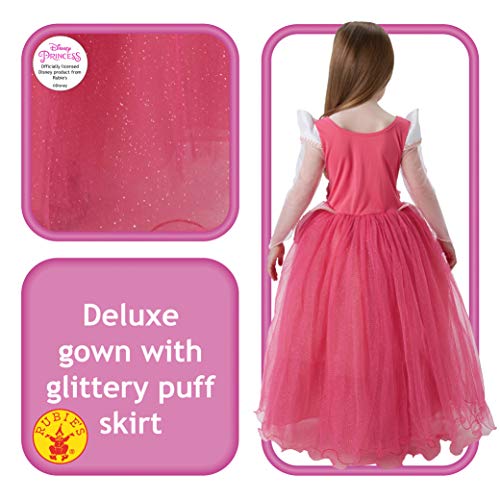 Princesas Disney - Disfraz de Bella Durmiente Premium para niña, infantil 7-8 años (Rubie's 620471-L)