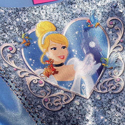 Princesas Disney - Disfraz de Cenicienta con lentejuelas para niña, infantil 5-6 años (Rubie's 641020-M)