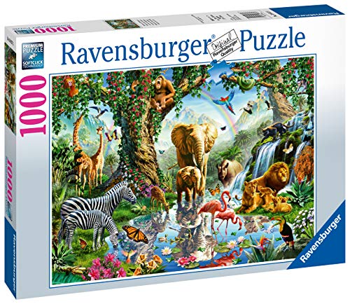 Ravensburger Puzzle, Puzzles 1000 Piezas, Aventuras en la Selva, Animal Puzzle Puzzles para Adultos, Puzzle Ravensburger