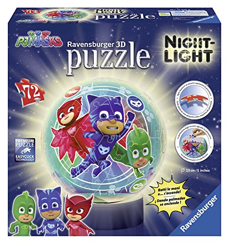 Ravensburger Puzzles 3D Lámpara, PJ Masks (11773)