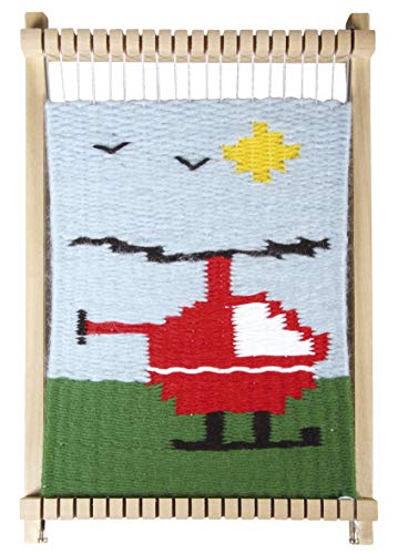 Rayher 7202200 Marco de Tejer niños, marrón (Madera), 18.5 x 29 cm