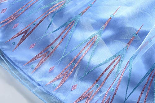 ReliBeauty Disfraz Frozen 2 Disfraces niña Cosplay Carnaval con Accesorios 5-6 años