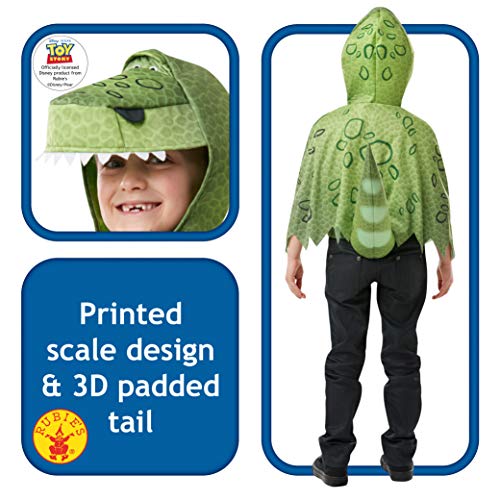Rubie's - Disfraz oficial de Disney Toy Story 4, Rex Dinosaurio, talla única para niños de 3 a 6 años , color/modelo surtido