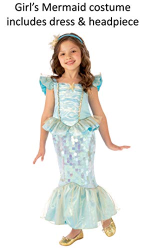 Rubies Disfraz Sirena, Color Azul, L (702098-L)