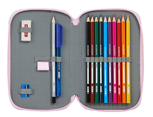 Safta M854 Estuche, Azul Claro/Malva, m Unisex niños