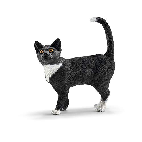 Schleich- Gato de Pie Figura, Multicolor (13770)