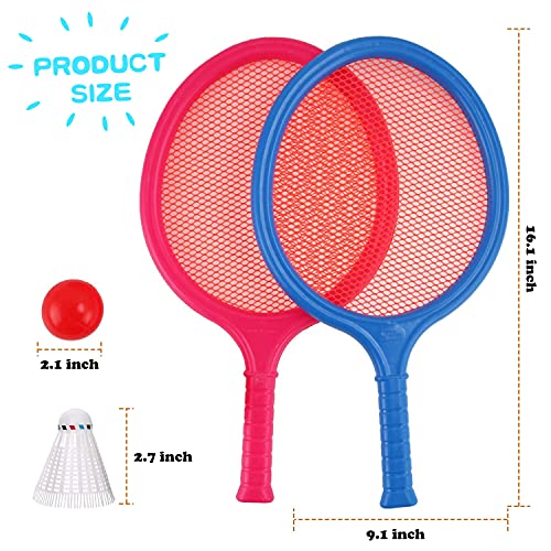 Set de bádminton para niños con 2 raquetas, bola y Birdie