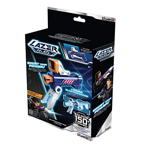 Silverlit Lazer M.A.D Laser Game - Módulo Sharpshooting (1 Booster (+30M de Alcance) + Visor + Bipie - Juguete Compatible con Blasters Lazer M.A.D