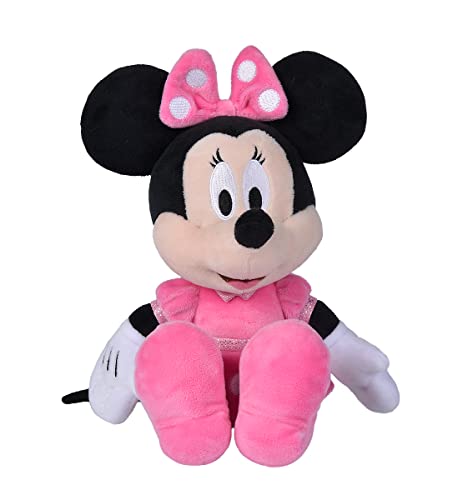 Simba Toys Peluche Minnie 25cm, Licencia Oficial Disney, Adecuado para Todas las Edades, color 1. (6315870227)