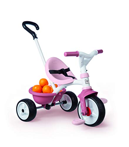 Smoby Triciclo Be Move de Metal, Evolutivo, Color Rosa, para Niños a Partir de 15 Meses-68 x 52 x 52 cm, (740332)