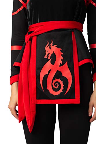 Spooktacular Creations Halloween Ninja Warrior Costume for Women with Ninja Mask (Large ( 10- 12 yrs))