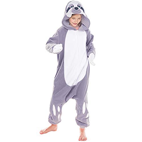 Spooktacular Creations Pijama Unisex Niño Peluche Onesie Una Pieza Perezoso Animal Disfraz (7-9)