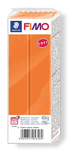 STAEDTLER-8021-42 ST Pasta de modelar de endurecimiento al horno, Color mandarina, (8021-42)