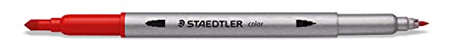 STAEDTLER Design Journey 3200 TB36, Rotuladores para lettering de doble punta, Caja con 36 marcadores de colores variados