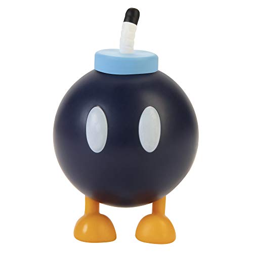 Super Mario Bob-Omb Figura de acción de Juguete Coleccionable de 2.5 Pulgadas