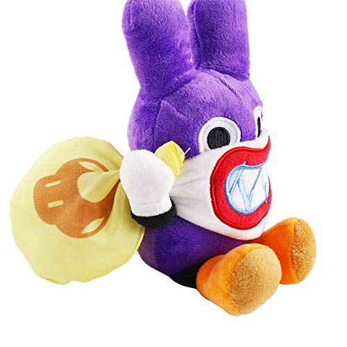Super Mario Bros N- Ladrón de conejo invisible conejo juguetes de peluche Super Mario Bros suave peluche muñeca para niños regalos 22cm