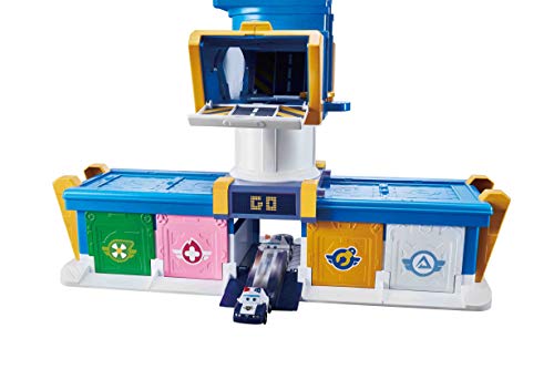 Super Wings Mission Team Airport Adventure Playset con Figura de Jett, Color Azul (Alpha Group EU730830)
