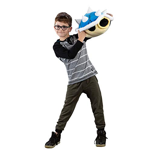 Tomy Mario kart-peluche mochi caparazón azul 40 cm 1, t12956 , color/modelo surtido