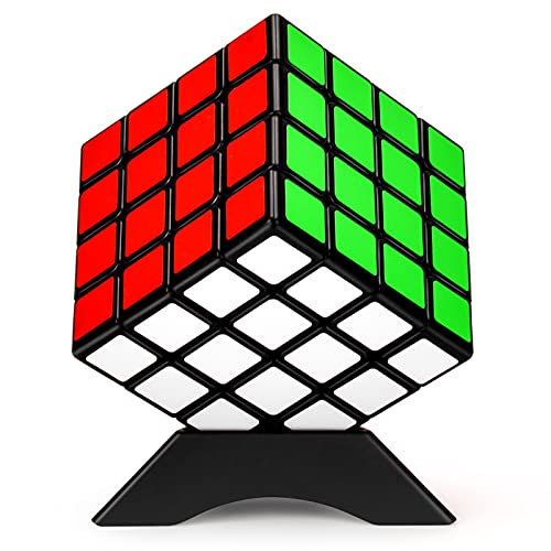 TOYESS Cubo de Mágico 4x4 Profesional, Cubo de Velocidad Clásico Rompecabezas 3D Rápido Todas Las Edades, Negro