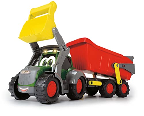 Tractor de 65cm con remolque, luz y sonido (Dickie 3819002)