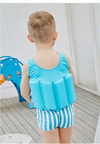 Traje de Flotación para Niños - Bebé Flotante Bañadores y Gorro de Baño Sin Mangas Ropa de Natación Traje de Baño