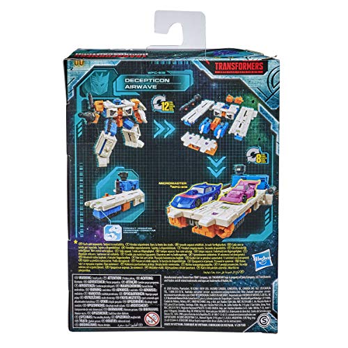 Transformers Toys Generations War for Cybertron: Earthrise Deluxe WFC-E18 Airwave Figura moduladora – niños de 8 años en adelante, 5.5 Pulgadas