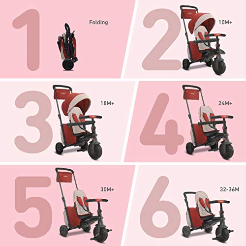 Triciclo infantil SmarTrike, revolucionario 6 en 1 Folding Trike "600", color/modelo surtido
