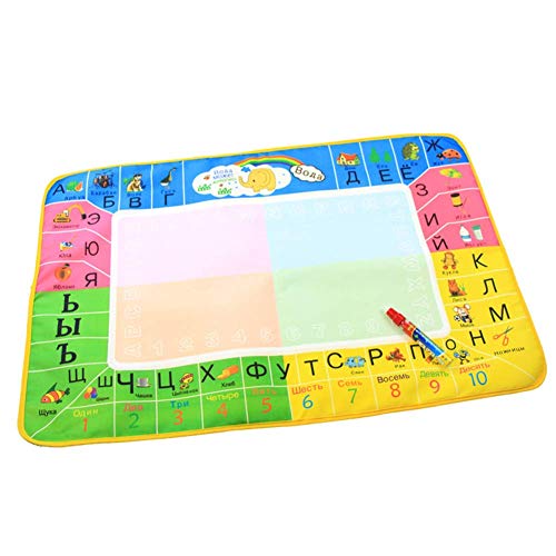 U/K Hermosa alfombra rusa mágica para dibujar agua con lápiz de pintura para rascar el juguete educativo duradero y útil.