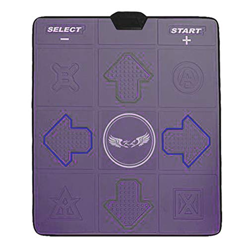 Una Sola PU En Ejecución Inalámbrica Dancing Mat TV Interfaz Dancing Machine Home Somatosensory Mano Danza Fook Danza Autilizador Antideslizante Bailarín Interior Dancer Equipo De Fitness USB,Púrpura