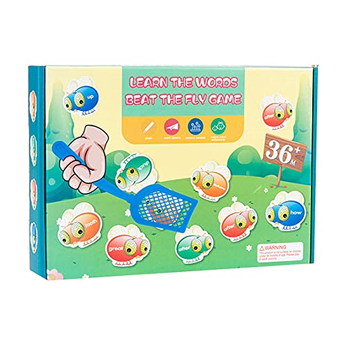 WHIO Creative Sight Words Swat Game Interesting Flies Swatting Game Early Educational Toys for Children