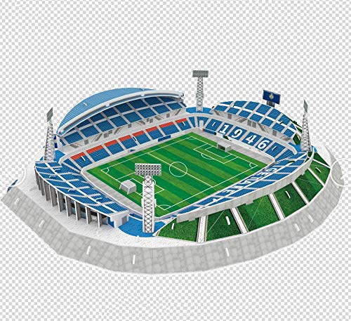 X-Toy Getafe Stadiom Modelo, 3D Deportes Fútbol Estadio Modelo Puzzle, Ventilador De Recuerdos DIY De Los Niños De Juguete De Regalo, 16Inch