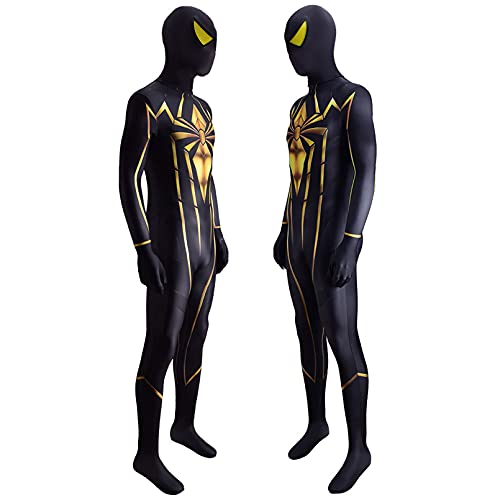XNheadPS Juego PS4 Spider Adultos Cosplay Body Armor Mark 2 Disfraz Spiderman Disfraz Mono Halloween Carnaval Navidad Escenario Rendimiento Apretado,Black- Adult 2XL 175~180cm