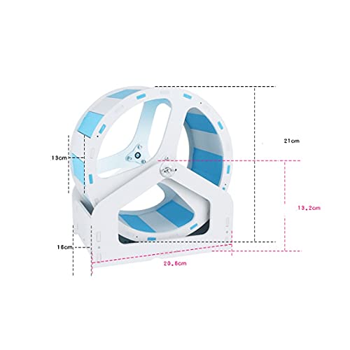 YLHXYPP Hamster Running Ejercicio rueda de juguete de corredor silencioso con soporte ajustable Spinner (Color : B)