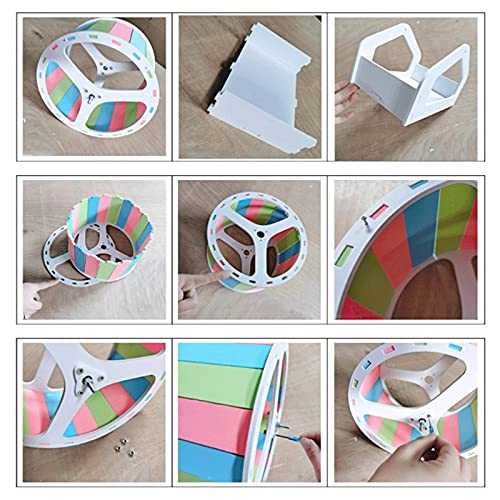 YLHXYPP Hamster Running Ejercicio rueda de juguete de corredor silencioso con soporte ajustable Spinner (Color : B)