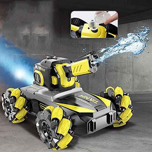 ZDYHBFE Vehículo eléctrico todoterreno RC Blister Spray Car Coche de control remoto recargable Vehículo todo terreno con orugas Niño Coche de juguete Chorro de agua Coche de escalada Regalos para niño