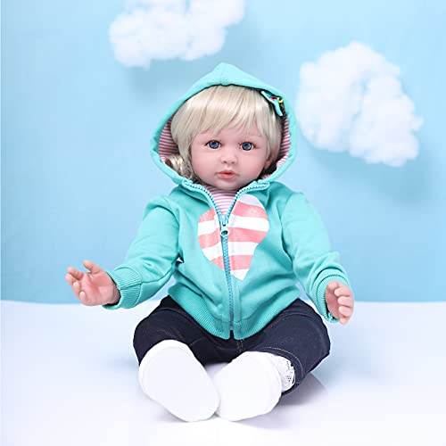 ZIYIUI Realista Muñecas Reborn Bebé 24 Pulgadas 60cm Vinilo de Silicona Suave Bebe Reborn Niña Reales Silicona Recién Nacido Recién Nacidos Bebe Reborn Dolls Juguetes