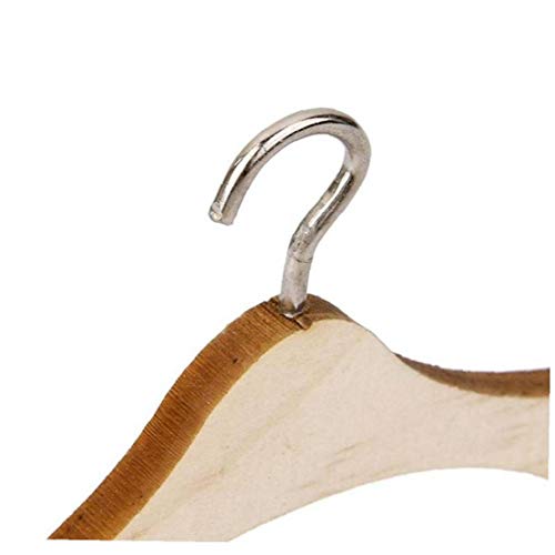 Zonfer 10pcs Muñecas De Madera Percha para 1/3 Marco Bjd Muñecas Accesorios Mini Percha De Madera Bebé Perchas De Ropa Ropa Accesorios
