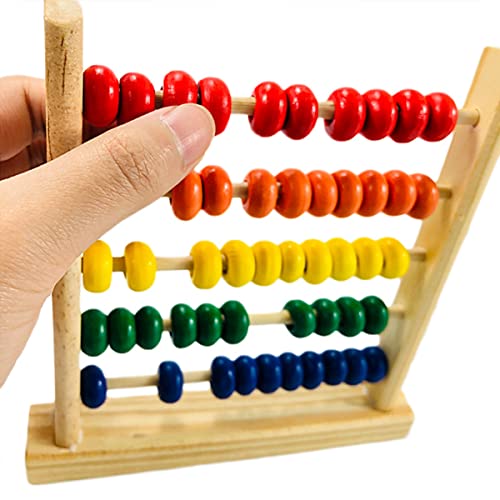 Ábaco de Madera, 2PCS Abacus Juguete de Madera Clásico Juegos de Logica Juguetes Educativos Regalos para Niños Desarrollo Intelectual