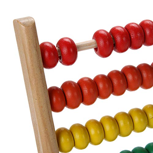 Amasawa Ábaco de Madera,Abacus Juguete de Madera Clásico,Cuentas de Conteo,Adecuado para Juguetes de Educación Temprana para Niños, Desarrollo Intelectual